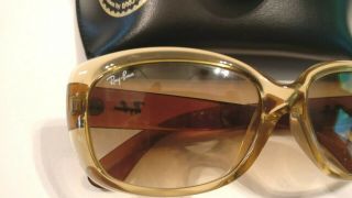 Vintage Womens Ray - Ban Rb4101 710 3n Jackie - Ohh G15 Sunglasses With Case & Cloth