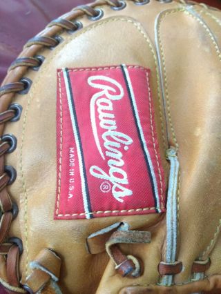 Vintage Rawlings Heart Of The Hide Pro catcher Baseball Gold Glove Series KEB01 6
