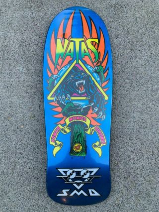 Sma Natas Kaupas Panther 3 Santa Cruz Skateboard Deck Old School Shape Reissue