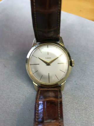 Timex Aluminum Classic Men ' s Watch GERMAN MADE Vintage Extremely Rare 1959 Runs 2