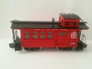 Vintage - Delton 4274d Denver And Rio Grande Drovers Lighted Red Caboose W/box
