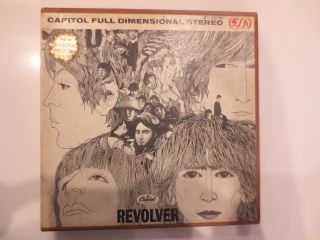 Vintage Beatles Revolver Stereo Tape 4 Track Ips 7 1/2 Capital Yellow Submarine
