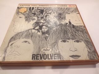 Vintage Beatles Revolver Stereo Tape 4 track IPS 7 1/2 Capital Yellow Submarine 2