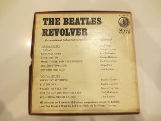 Vintage Beatles Revolver Stereo Tape 4 track IPS 7 1/2 Capital Yellow Submarine 3