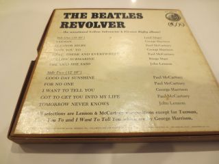 Vintage Beatles Revolver Stereo Tape 4 track IPS 7 1/2 Capital Yellow Submarine 4