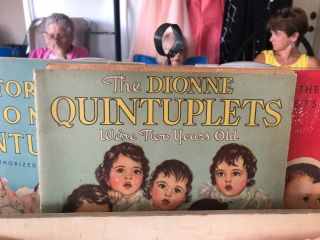Rare find Madame Alexander Dionne Quintuplets 7” dolls,  3 books,  & paper dolls 2