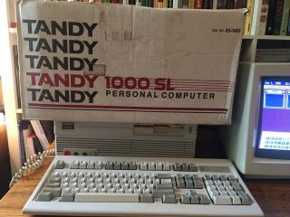 RARE Vintage Tandy 1000 SL Computer,  Box. 2