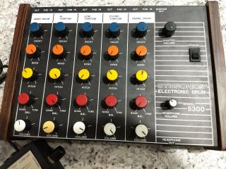 Retro synsonics electronic drums 5300 ultra rare.  Powers on w/midi foot control 2