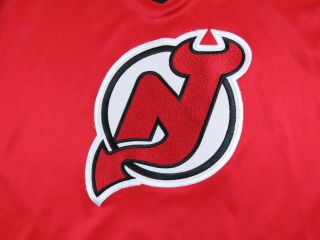 Vintage 90s Jersey Devils CCM Maska Sewn Red NHL Hockey Blank Jersey M 2