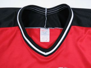 Vintage 90s Jersey Devils CCM Maska Sewn Red NHL Hockey Blank Jersey M 3