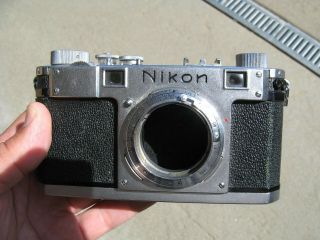Vintage Nikon S Rangefinder 35mm Camera Body