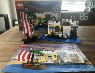 Lego Vintage Pirate 6267 Lagoon Lock - Up Complete W/ Box,  Instructions