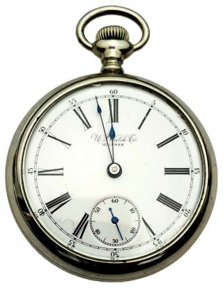 19th C.  Antique U.  S.  Watch Company,  Waltham Mass Mens Pocket Watch
