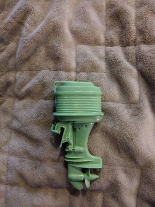Vintage Tonka Toys Green Outboard Boat Engine Motor Part RARE AND 2