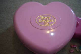Vintage Polly Pockets & Lucy Lockets Heart Case & Star Compact,  14 Figures 5