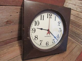 Vintage 1930 ' s Hammond Synchronous Electric Wall Clock A Classic - LARGE Clock 3