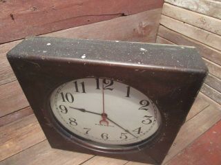 Vintage 1930 ' s Hammond Synchronous Electric Wall Clock A Classic - LARGE Clock 5