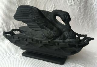 Levay,  W.  G.  Levi Signed Covered Swan Satin Black Rare Only 5 Made