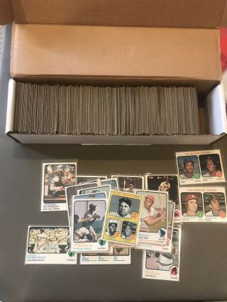 1973 Topps Near Complete Baseball Card Set Vintage 655 Of 660 Cards Many Stars