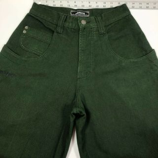 JNCO High Waist Green Denim Jeans Tag Sz 29/30 (actual 26x30) Vintage EUC 4