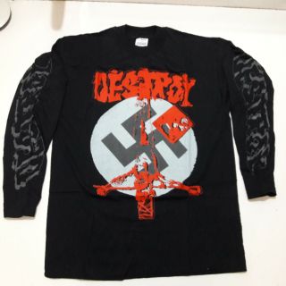 Vintage Destroy 90s Long Sleeve Shirt Punk
