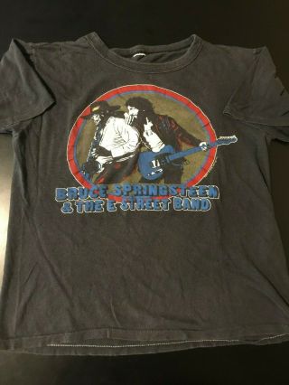 Vintage 1980 Bruce Springsteen E Street Small Concert Tour T - Shirt Rock Usa