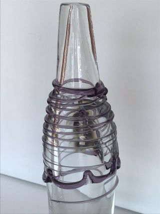 Rare Joel Phillips Myers Bottle Shape Art glass 1968 Mid Century Eames Era EXCPT 5