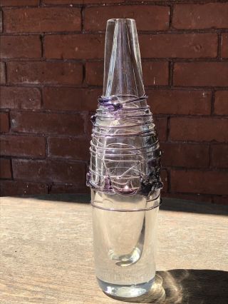 Rare Joel Phillips Myers Bottle Shape Art glass 1968 Mid Century Eames Era EXCPT 6
