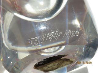 Rare Joel Phillips Myers Bottle Shape Art glass 1968 Mid Century Eames Era EXCPT 9
