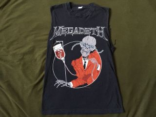 Megadeth Blood Bath’s My Way Of Getting 1986 Vintage Shirt Dave Mustaine