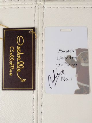 Charlie Bears Swatch Rare Number 1 Hand Signed By Charlie
