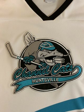 Rare Vintage OT Huntsville Channel Cats Hockey Jersey 3