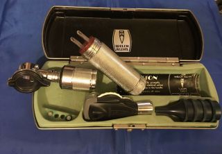 DELUXE VERSION Vintage Welch Allyn Ophthalmoscope & Otoscope Combination 3