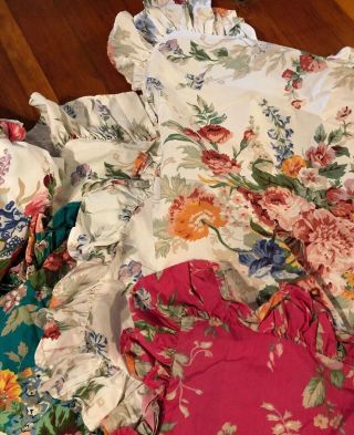 Ralph Lauren Beach House Floral Vintage Bedding Duvet Bed Skirt EU Pillow Shams 5