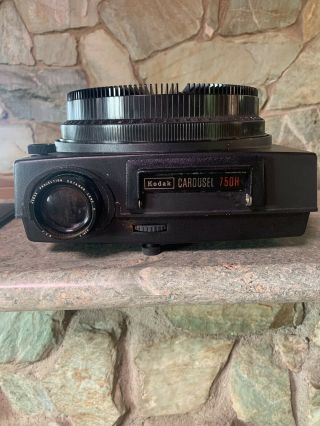 Vintage Kodak Carousel 750h Slide Projector W Remote & Tray.