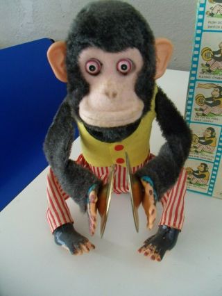 Musical Jolly Chimp & box (VTG) Daishin Japan Battery Operated Toy Story monkey 2