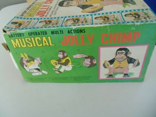 Musical Jolly Chimp & box (VTG) Daishin Japan Battery Operated Toy Story monkey 4