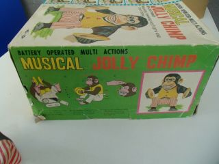 Musical Jolly Chimp & box (VTG) Daishin Japan Battery Operated Toy Story monkey 6