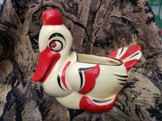 Art Deco Czech Potery Ditmar Urbach Czechoslovakia Duck Rare