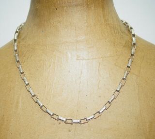 Vintage Italy Sterling Silver 925 Thick Long Link Chain Necklace 20 " 41 Grams