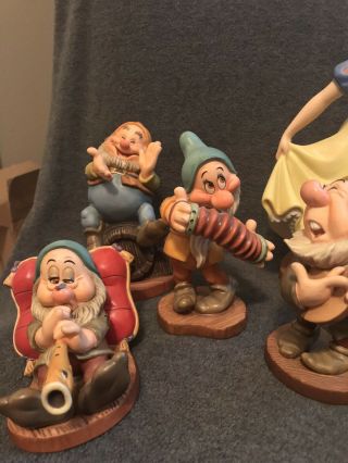 Vtg Walt Disney Snow White and the Seven Dwarfs Figurines Porcelain 6