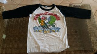 1981 Vintage Rolling Stones Concert T - Shirt L.  A.  Coliseum W/prince Medium
