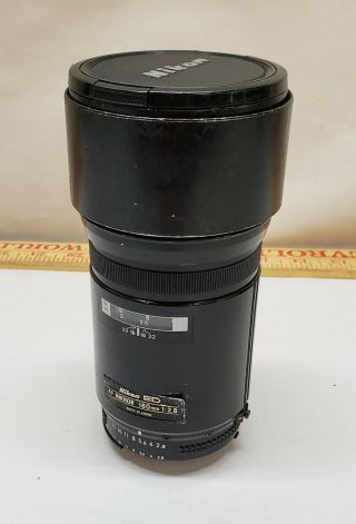 Vintage Nikon Ed Af Nikkor 180mm 1:2.  8 Lens