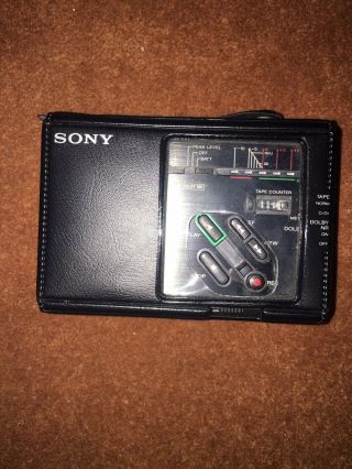 Vintage Sony Professional Walkman WM - D3 Turbo Headphones In Ori Box 3