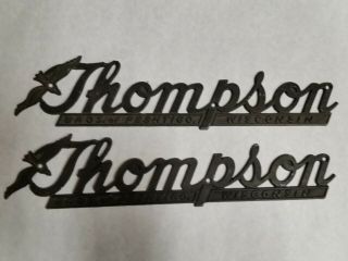 Vintage Thompson Boat Name Plates