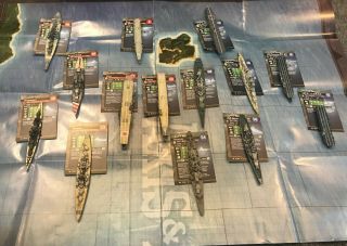 Axis And Allies War At Sea - Battleships And Carriers (many Rare)