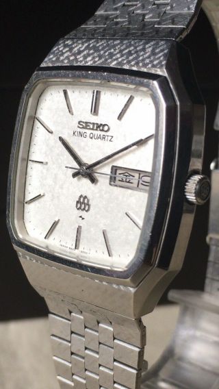 Vintage SEIKO Quartz Watch/ KING TWIN QUARTZ 9223 - 5000 SS 1981 Band 3