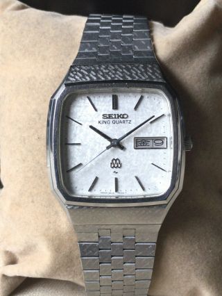 Vintage SEIKO Quartz Watch/ KING TWIN QUARTZ 9223 - 5000 SS 1981 Band 6