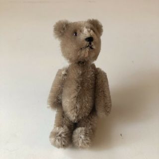 Vintage Steiff Mohair Teddy Bear Jointed 5.  5” With Head Rotation Nodding Ex Cond