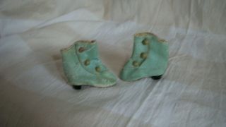 Blue Antique Boots For Your Fashion Doll French Or German Boots